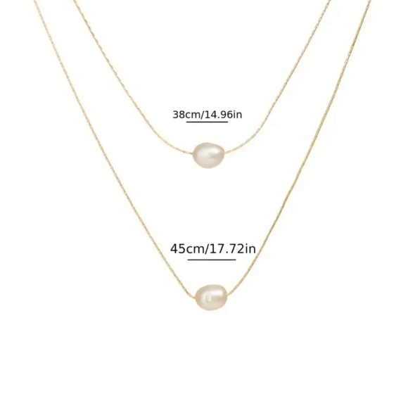 Faux  Pearl Necklace - Picture 3 of 4